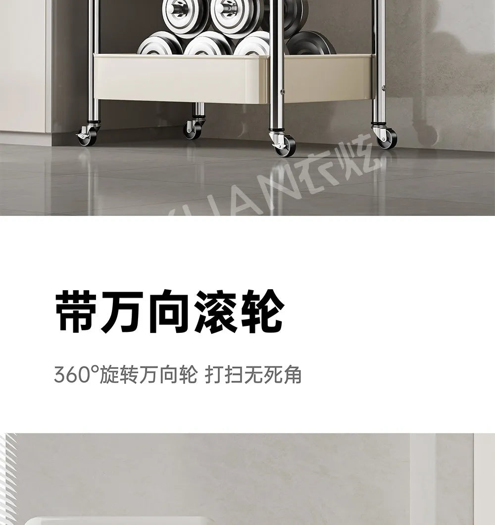 Kitchen Islands And Carts Trolley Rack Mobile Multi Functional Household Multi Layer Storage Organizer Cart Rack Shelf Furniture