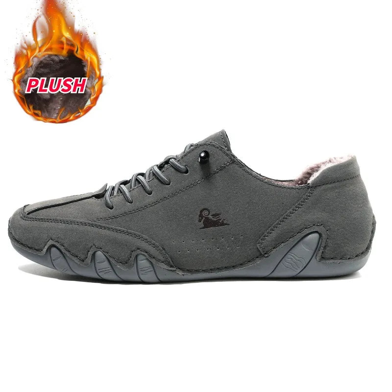 New Men's Shoes Leather Womens Loafers Soft Sole Comfortable Outdoor Walking Shoes Low Top Breathable Women Men Sneakers Zapatos