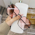 JSJM New Fashion Big Frame Sunglasses Women Classic Brand Design Luxury Metal Oversize Sun Glasses Female Oculos De Sol UV400
