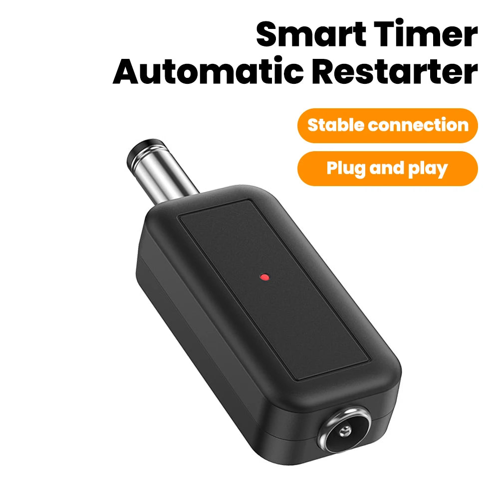 Router Timed Reboot Controller, Optical Modem WiFi Automatic Smart Reset Switch Connector, Boost Internet Speed