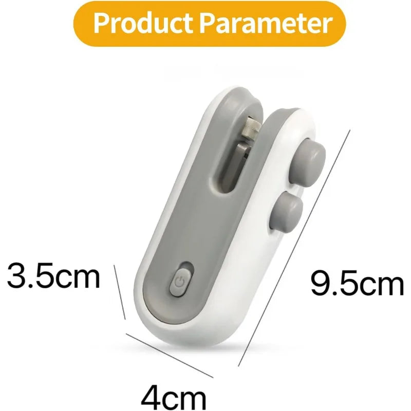Mini USB Rechargeable Handheld Heat Sealer – Portable Bag Sealer for Plastic Food Storage & Snack Clip Bags