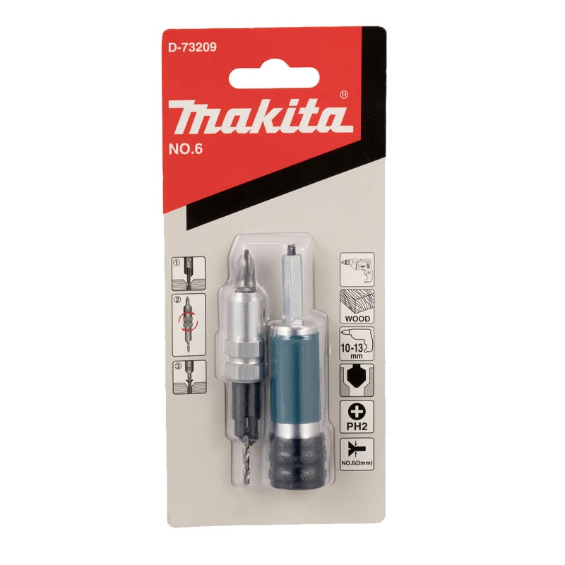 Makita #6 #8 #10 Gauge Drill Countersink Drive Bit Multifunctional Woodworking Batch Drill Combination Tool Accessories
