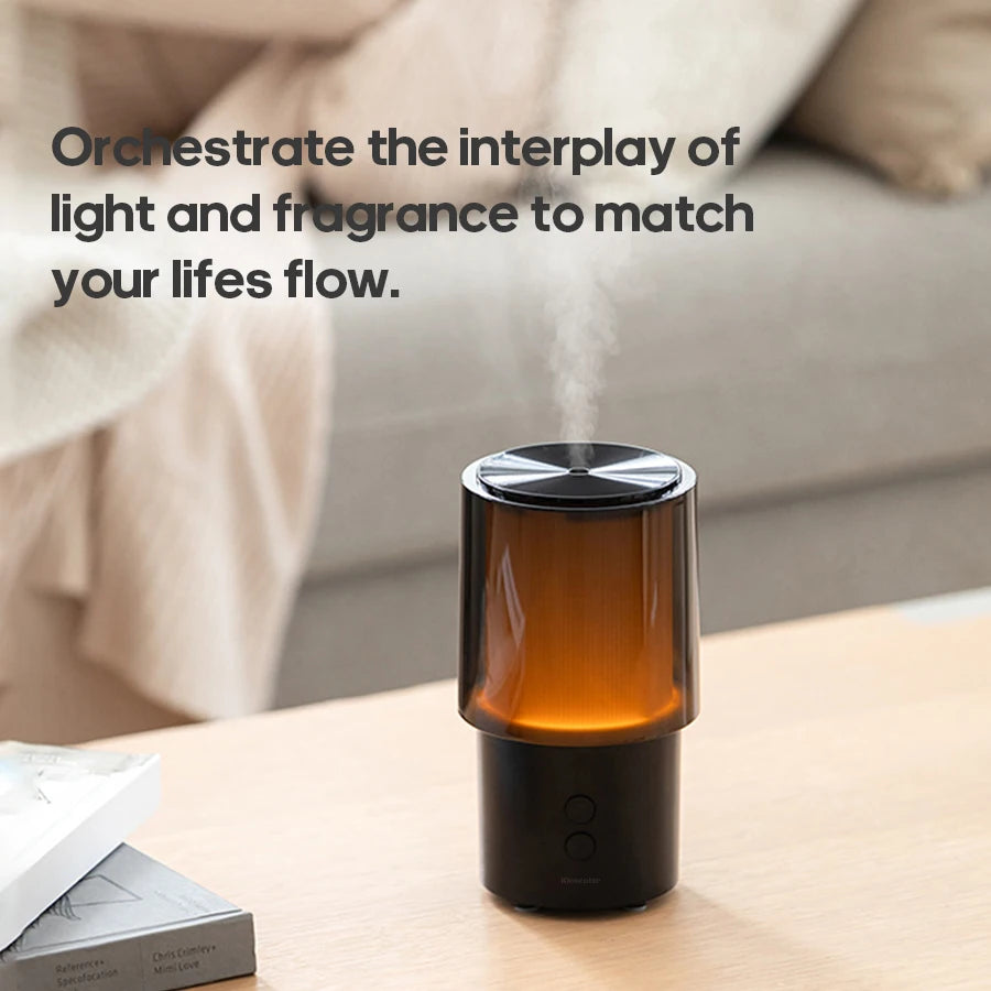 New Essential Oil Aroma Diffuser Minimalist Night Lamp Desktop Mini Air Humidifier 140ml Ultrasonic Sprayer for Hotel Home Gift