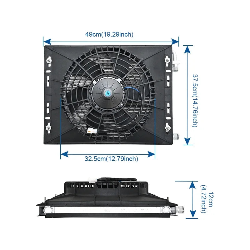 Universal 406‑4 Holes 12V/24V 3400Kcal Electric Auto A/C Compressor Evaporator Assembly  Air Conditioning System for Car Truck