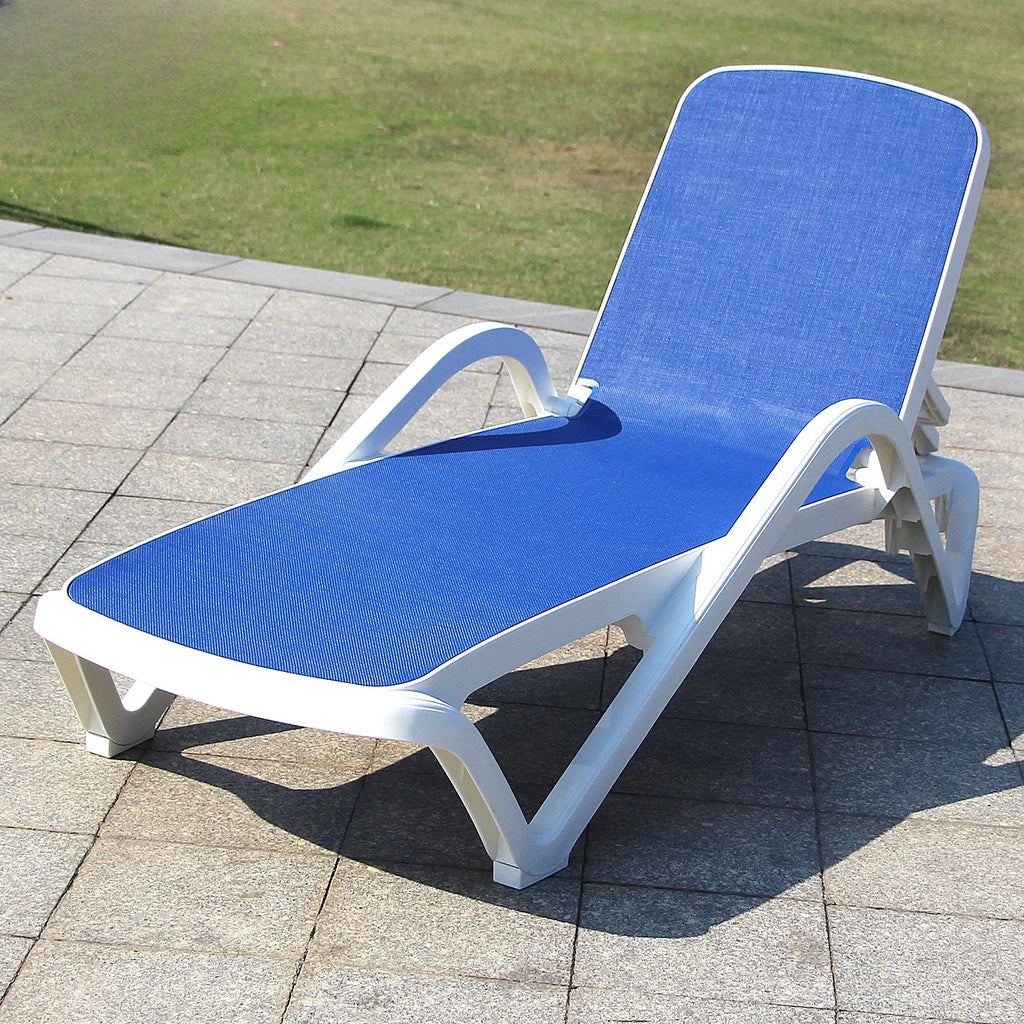 Outdoor bed-in hotel B & B, indoor swimming pool Plastic Teslin loungers