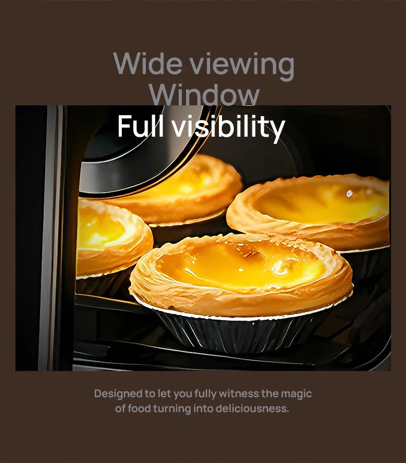 Oven Oilless Cooker with Touch Control Nonstick Basket Visible Window 8L Air Fryer with Electric Hot Fryer