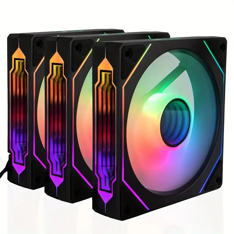 PRISM IV PRO Case Cooling Fan 120mm 5V 3 PIN ARGB, 12V 4 PIN PWM, for CPU & Case,Infinity Mirror Series,1650 RPM, 65 CFM