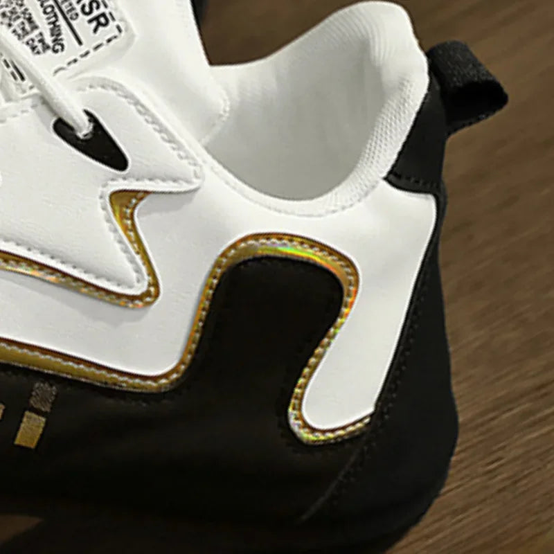 Men's PU Leather Waterproof Sneakers Casual Sports Shoes Mens Lightweight Breathable Flat Non-slip Tenis Shoes Zapatillas Hombre