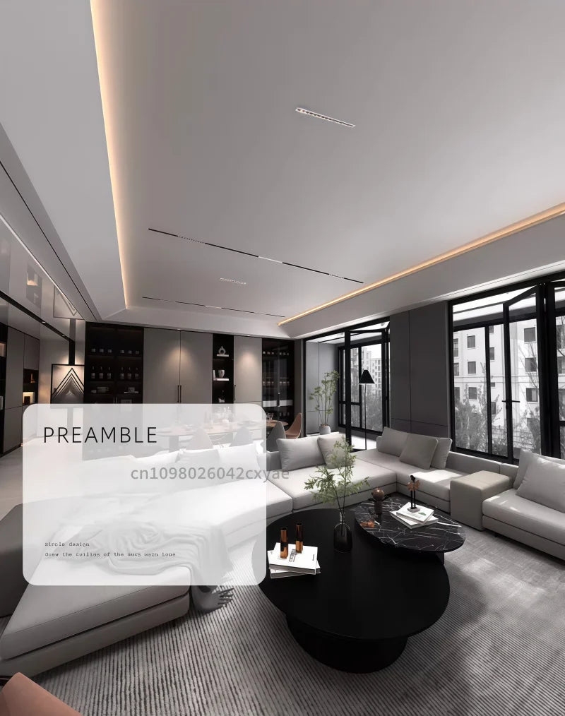 Dimmable Grille Light, COB Ceiling Light, LED Spotlight, Downlight, Anti-Glare Spotlight, AC110-220V, Kitchen Indoor Lighting