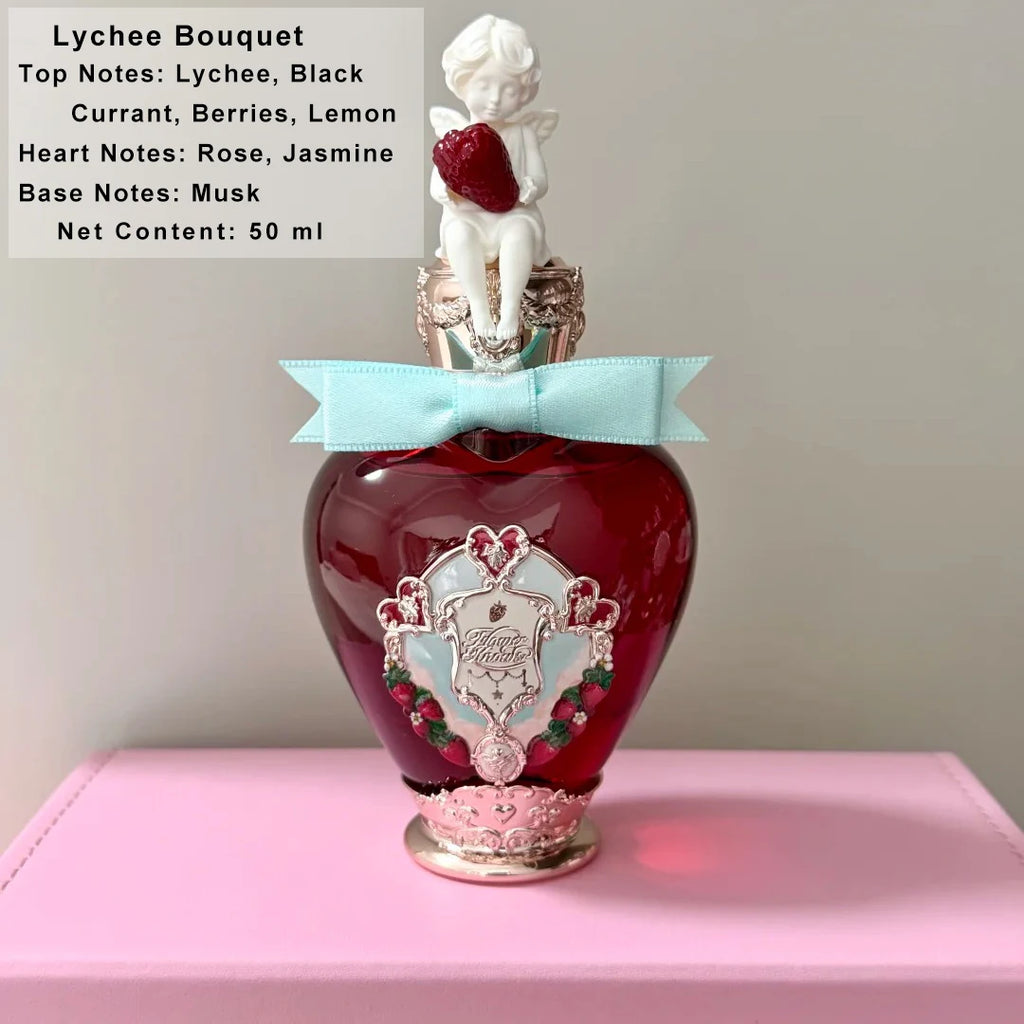 Flower Knows Cupid Perfume Strawberry Milk Shake Sweet Fragrance Eau De Parfum For Women Long Lasting Caramel Vanilla Musk