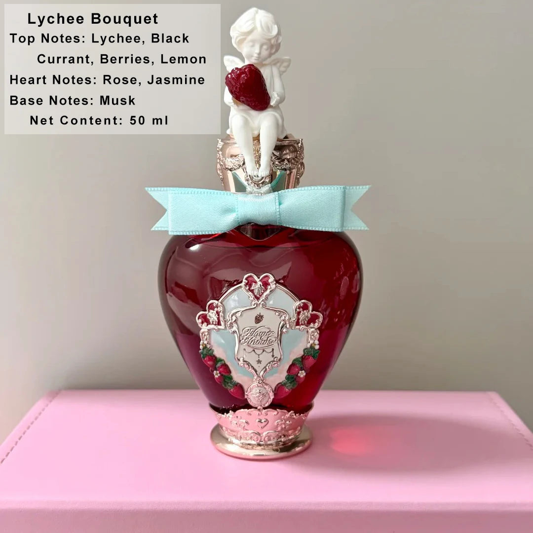 Flower Knows Cupid Perfume Strawberry Milk Shake Sweet Fragrance Eau De Parfum For Women Long Lasting Caramel Vanilla Musk