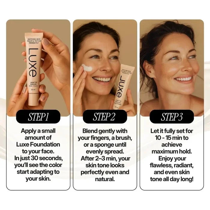 New Luxe-Color Changing Foundation 'No-Makeup Makeup' Look with Concealer Power Obedient Suitable for Fair To Medium Skin Tones