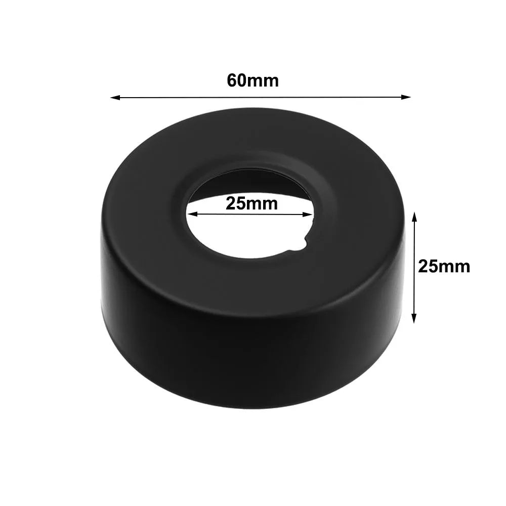 Black Stainless Steel Shower Arm Flange Replacement Wall Split Flange Faucet Decorative Cover Kitchen Bathroom Accessories