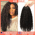 Crochet Human Hair Burmese Curly Pre-Separated Crochet Hair Extensions Knotless 100% Human Hair Full Head Curly Wigs Remy Hair