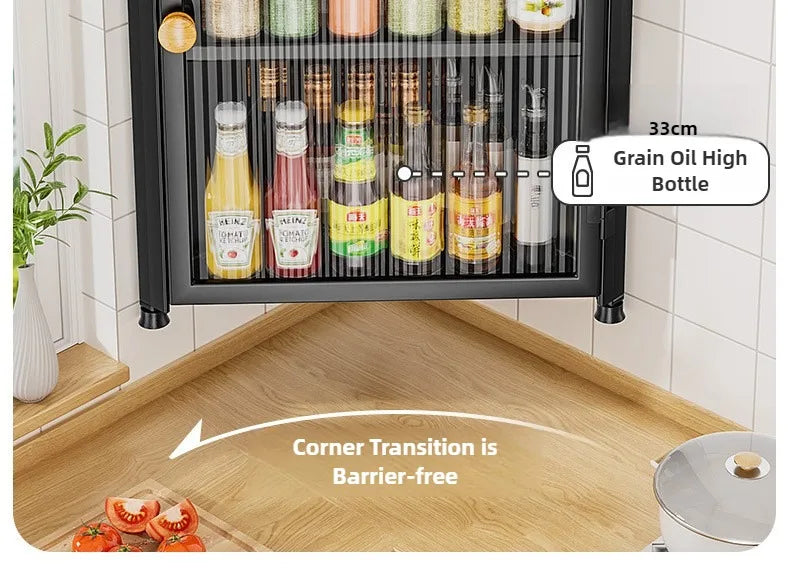 Corner Organizer Shelf Kitchen Angle Shelves Aesthetic Wall Storage Rack Multifunctional Floating Racks Kitchen Organization