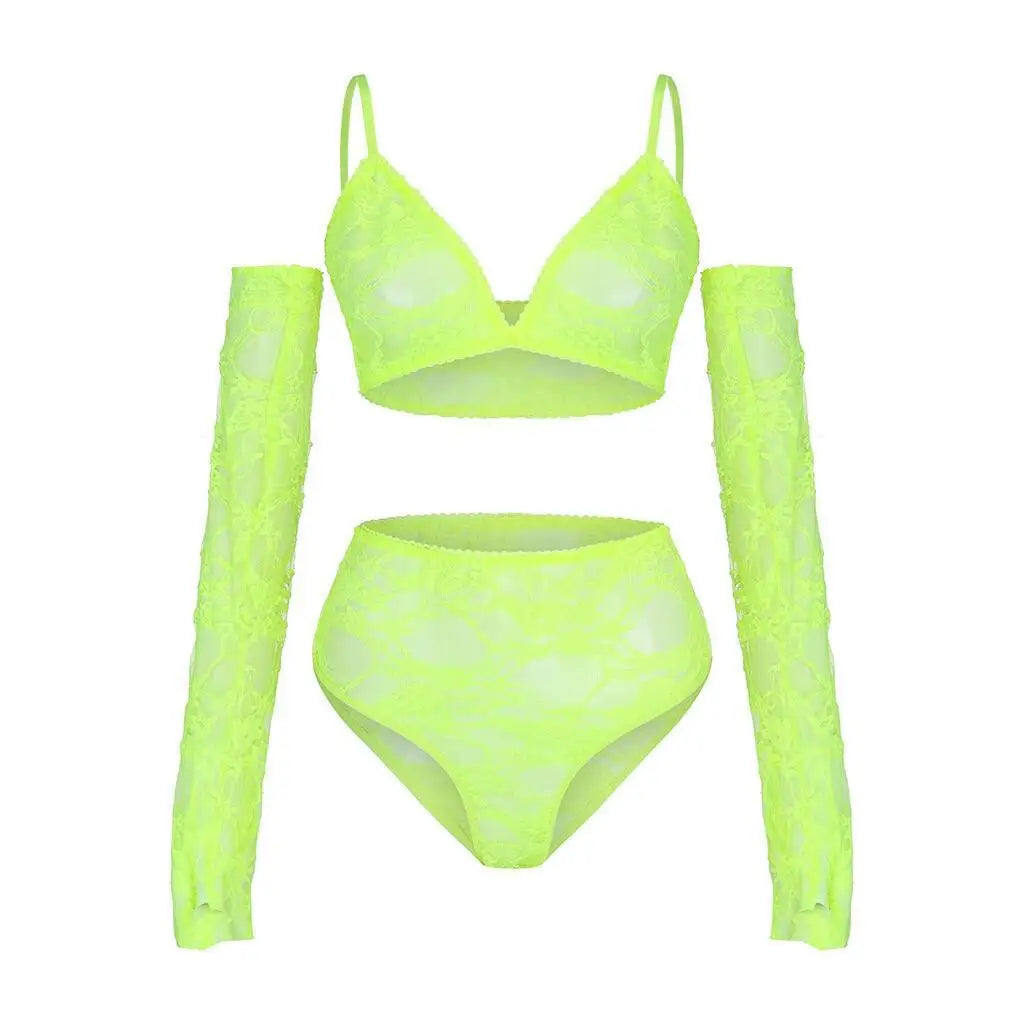Hot Sexy Lace Bodysuit Women Sexy Lingerie See-through Pajamas Erotic Outfits Fancy Underwear Sex Set Garters Stockings