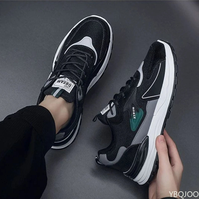 New men's spring summer casual shoes versatile mesh sports simple comfortable breathable anti slip wear-resistant running shoes