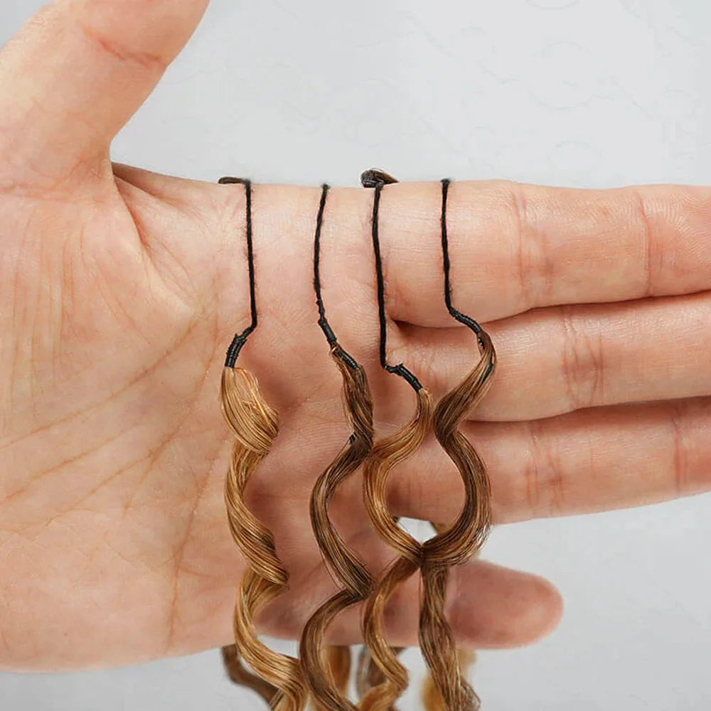 Highlight Miracle Knots Feather Crochet Human Hair For Braiding 100% Human Hair Extensions Burmese Curly Crochet Hair Braids