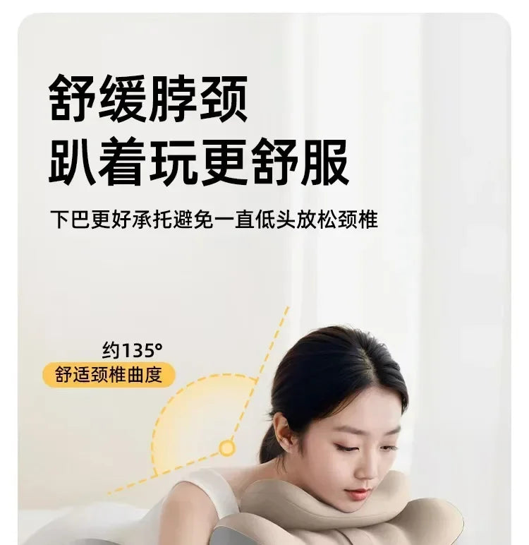 Multifunctional Memory Foam Pillow for Prone Rest, Couple Positioning Support Cushion, Bedroom Buttock Lift Pillow