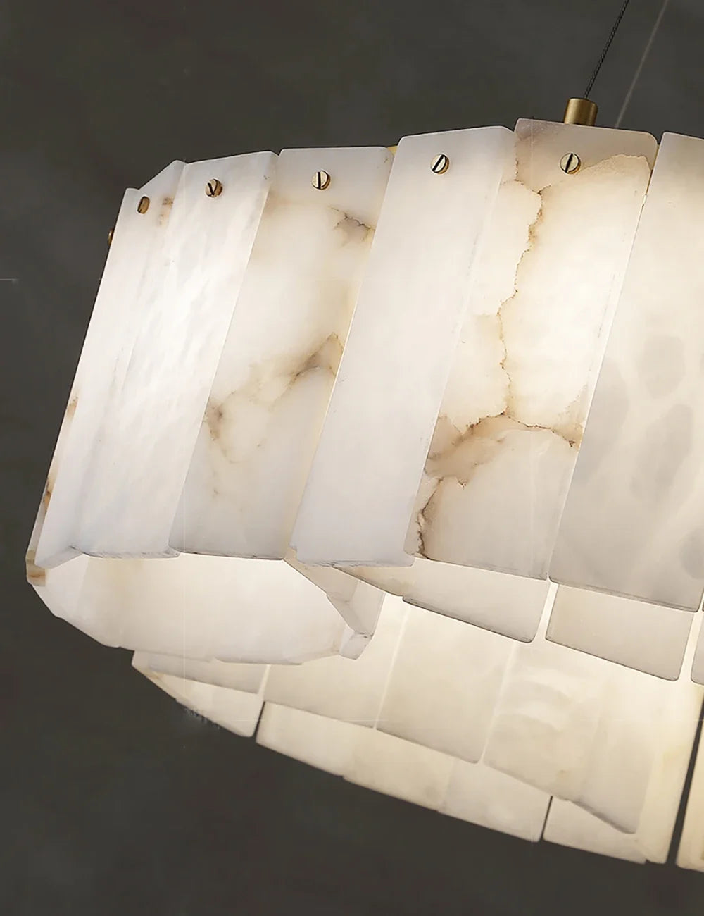 Modern Light Luxury Natural Marble Ceiling Pendant Lamps Home Decor Appliance Hanging Lamps Brushed Matte Gold Lighting