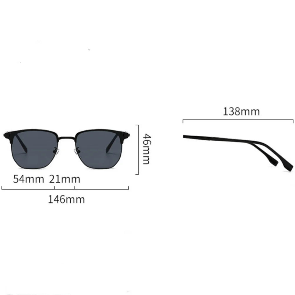 Sun Glasses Elegant Uv400 Eyewear Vintage Half Frame Sunglasses  Fashion Sunglasses For Travel Driving Outdoor