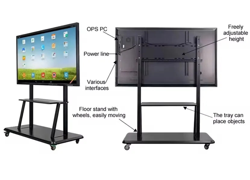 55 65 75 86 98 Inch Led Display Meeting Room Electronic Digital Interactive Smart Whiteboard Smart Board Interactive Whiteboard