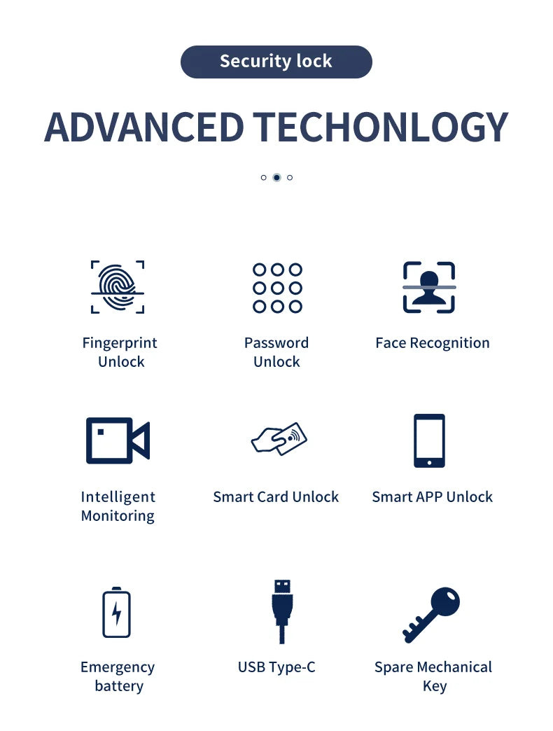 MYT Factory Waterproof Video Monitoring Intercom Face Recognition Tuya Smart Door Lock Fingerprint Locks For Villa