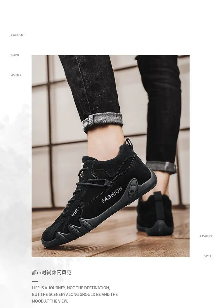 2022 New In Casual Shoes Men Sneakers  Male High Top Sneakers Winter Warm Designer Fashion Loafers Lace Up Shoes Men Ankle Boots