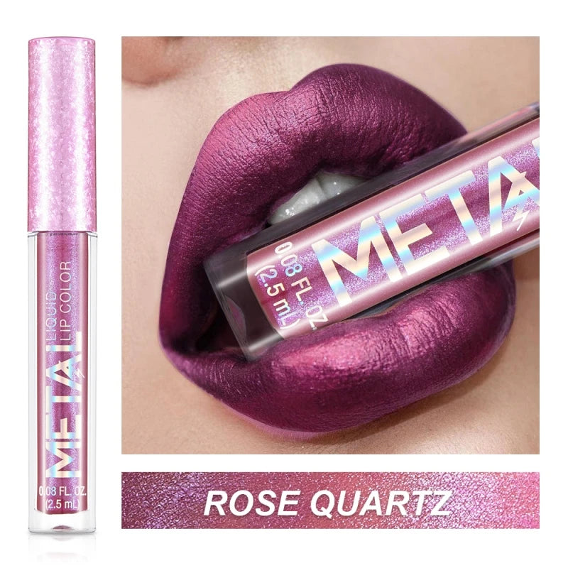 Matte Liquid Lipstick Waterproof Long Lasting 24 hour Non-Stick Cup Shimmer Glitter Lip Gloss Women Lip tint Makeup Cosmetics