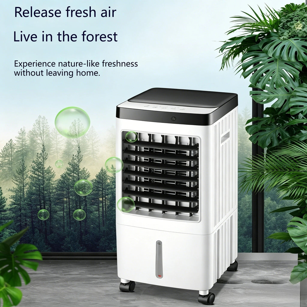 SIHAO Portable Air Conditioner Fan Humidifier Evaporative Cooler with Remote Control 10L Water Tank Strong Wind Silent Cooling