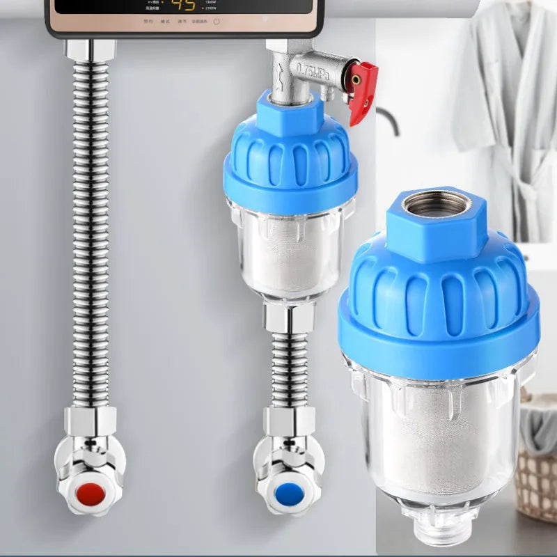 Universal Water Purifier Faucet Filter Shower Water Heater Strainer Spray Head Washing Machine Tap Percolator Bathroom Accessory