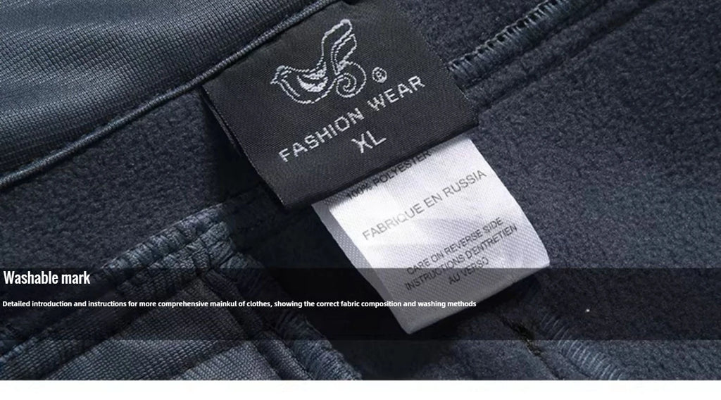 2026 Big Size Waterproof Pants Men Soft Shell Fleece Warm Trousers Male Outdoor Plus Large 9XL 4XL 8XL Work Winter Autumn Black
