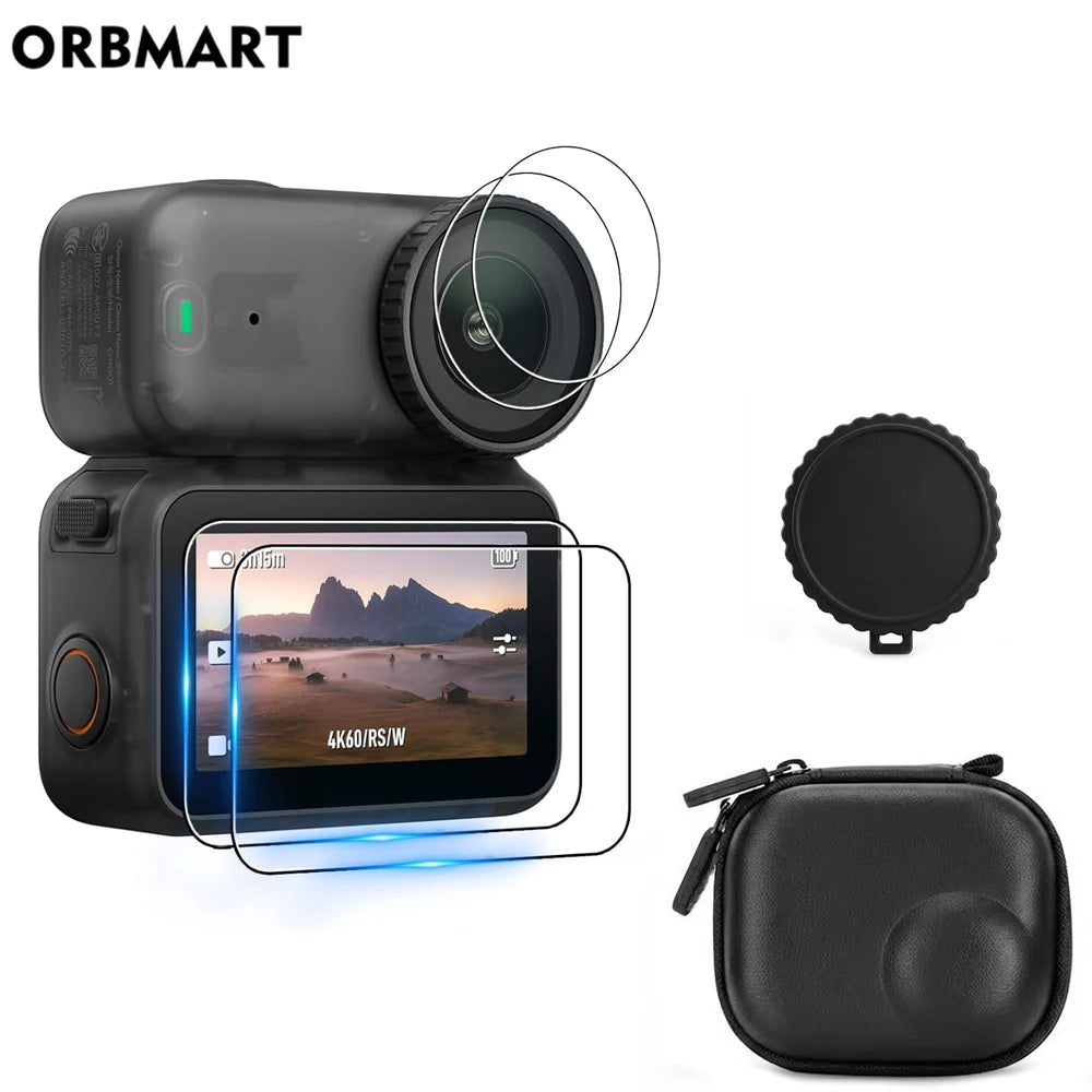 Case for DJI Osmo Nano Screen Protector Tempered Glass Film Lens Cover Cap Bag for DJI Nano Accessories