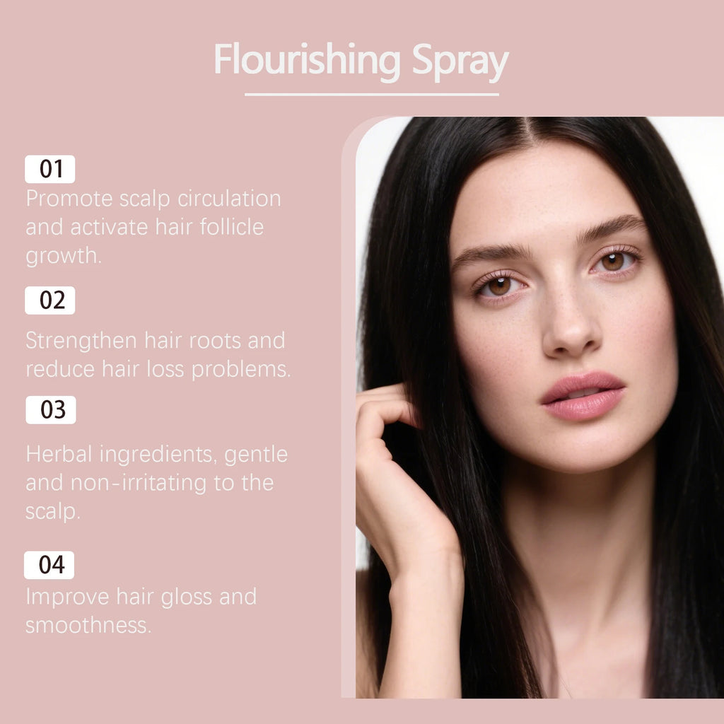 50ml Hair Growth spray Hair Regrowth Treatment Hair Fall Control Serum Plant Dense Hair Serum Spray Biotin Strengthen Hair Roots