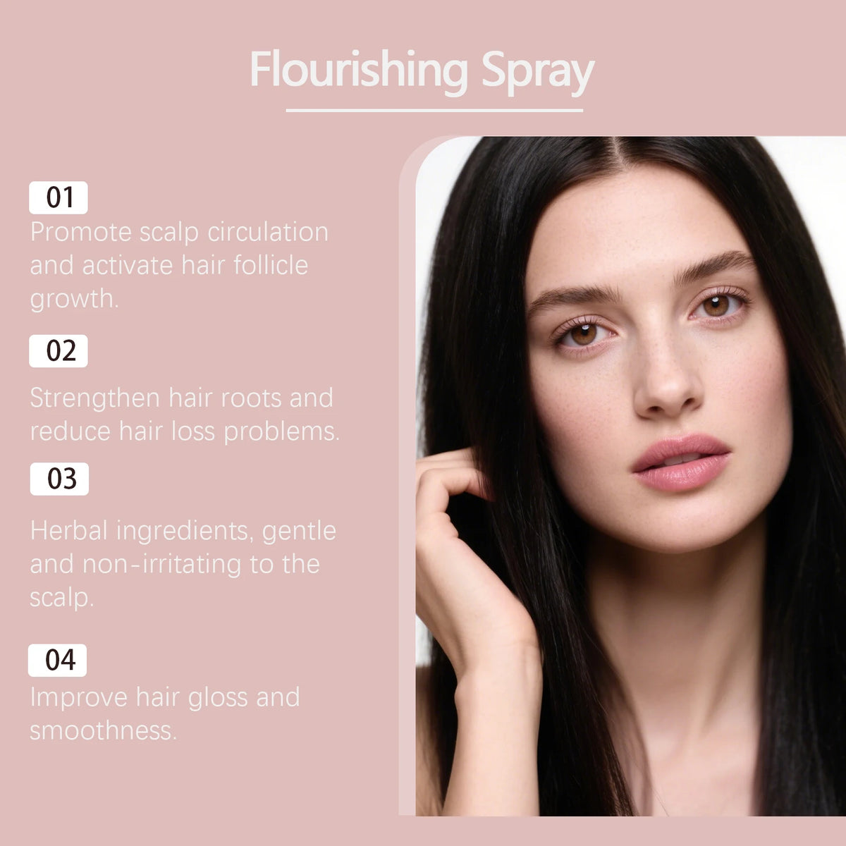 50ml Hair Growth spray Hair Regrowth Treatment Hair Fall Control Serum Plant Dense Hair Serum Spray Biotin Strengthen Hair Roots