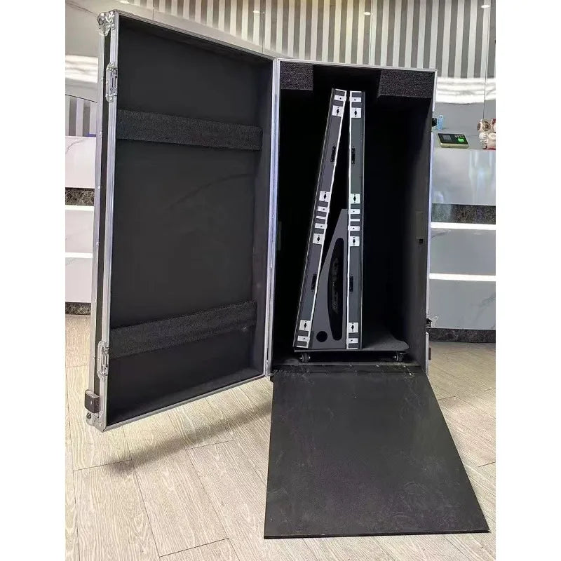 P2.5 500cd/m High Brightness Foldable LED Digital Signage Ultra HD Mobile Stand Video Wall for Subway Indoor Commercial Advertis