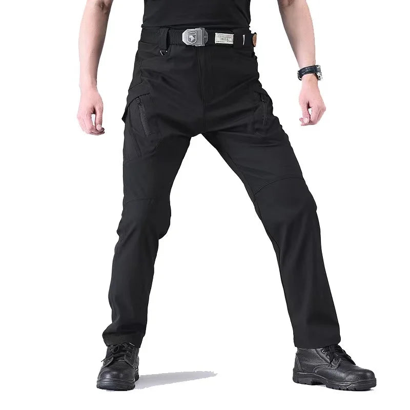 Men Spring Autumn Fishing Climbing Trekking Softshell Elastic Hiking City Cargo Pants Hunting Camping Tatical Military Trousers