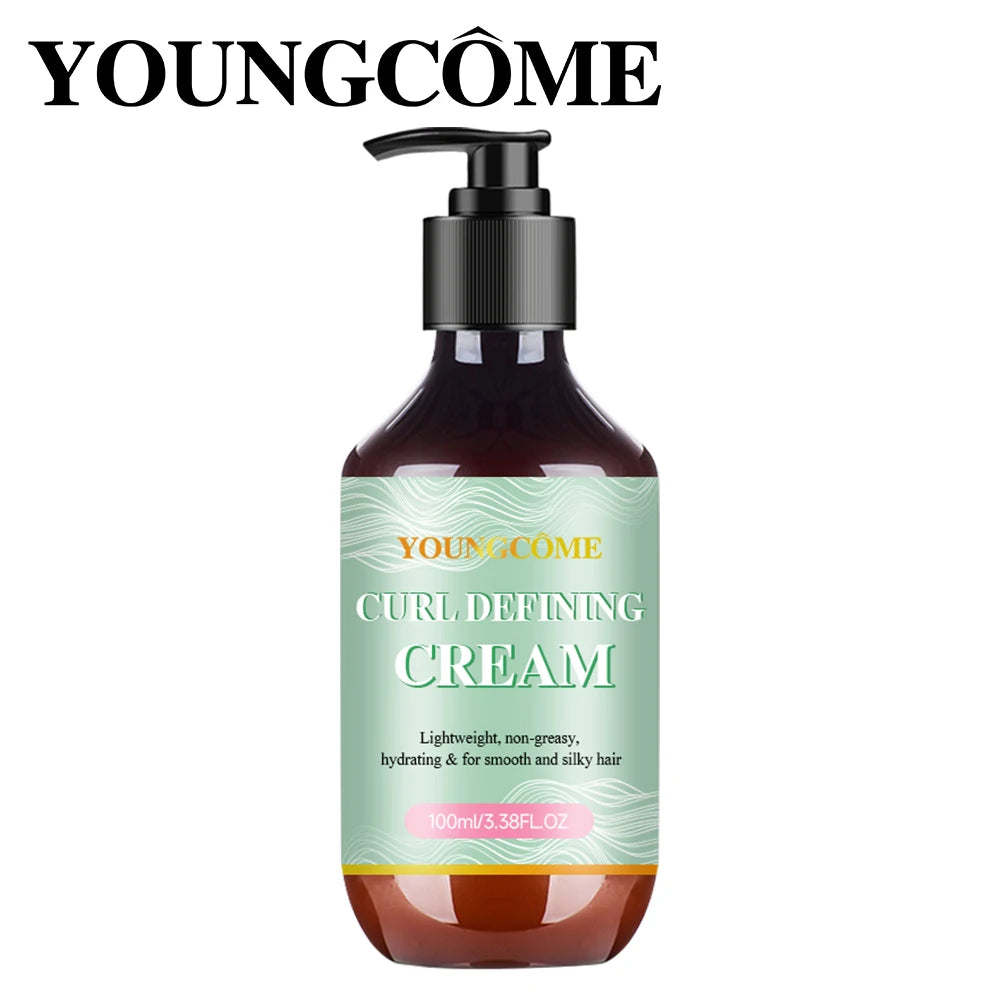 Curl Defining Cream for Curly Hair Styling Curling Moisture Lotion Anti Frizzy Bounce Sculpting Boost Hair Conditioner Care100ml