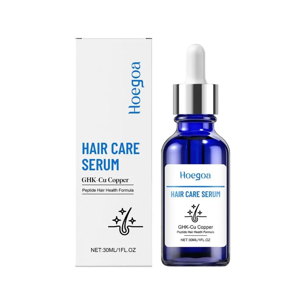 30ML Copper Peptide Hair Care Serum,For All Scalp Types Hair Strengthening Volumizing Nourishing Thicker Fuller Hair Essence