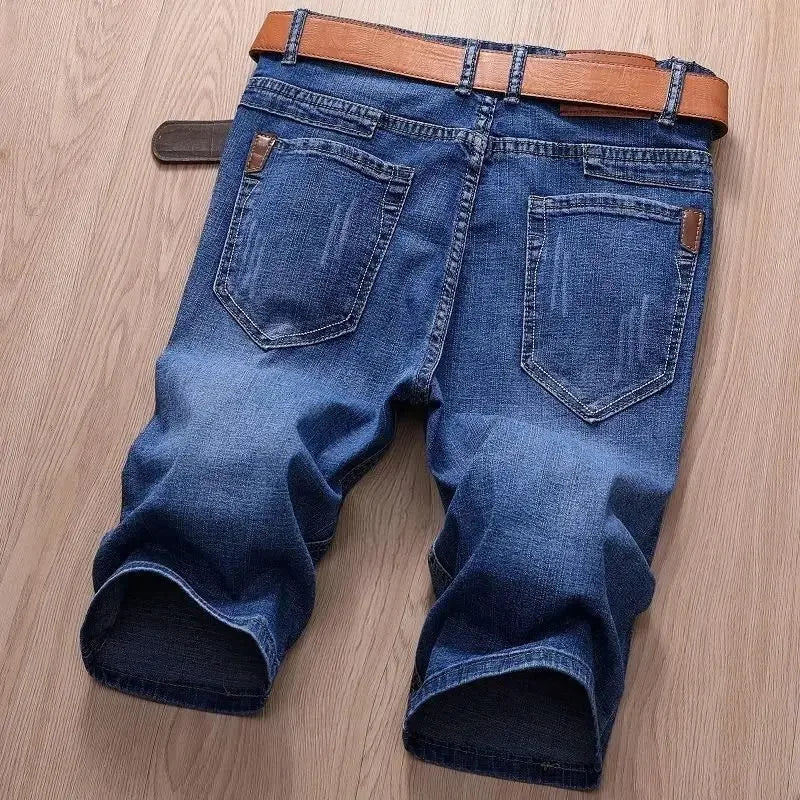 Men Classic Style Men's Slim Denim jorts Summer New Business Fashion Thin Stretch Short Casual jorts Male