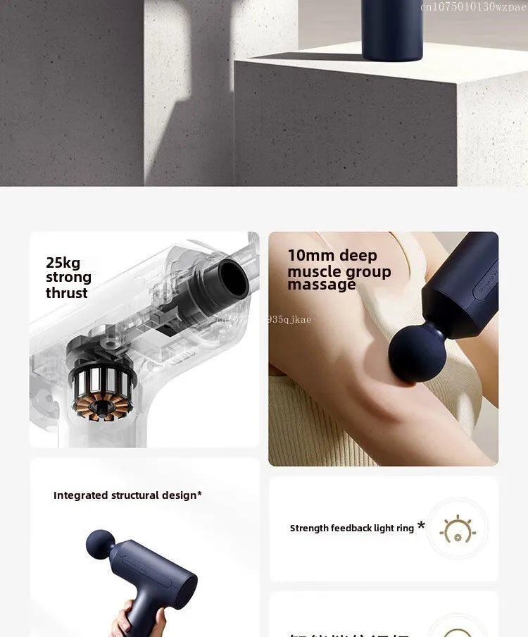 Mijia Fascia Gun 3 Muscle Massage Gun Dual Mode 3 Massage Heads 25KG Thrust Shoulder and Neck Relaxation Massage Driver