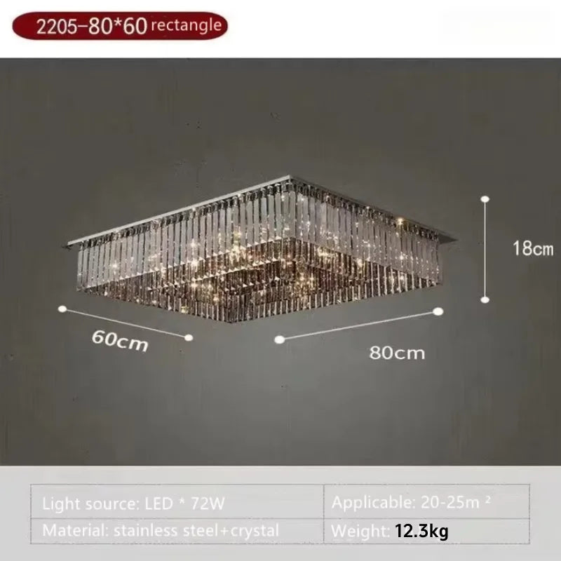 Modern Crystal for Dining Room Led E14 BULBS K9 Crystals Lighting Lamp Living Room Ceiling Light