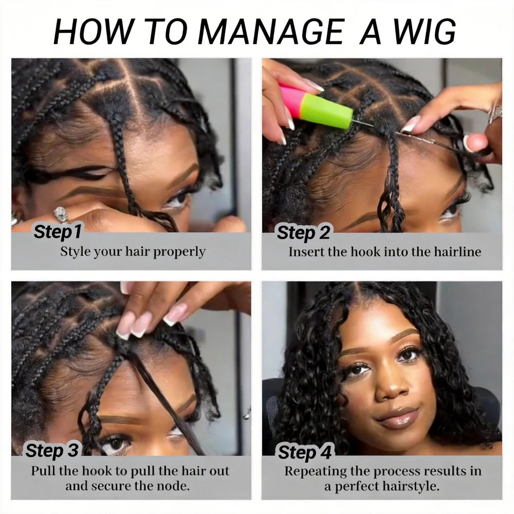 Crochet Human Hair For Black Women 100g/Pc Burmese Curly Crochet Human Hair Knotless Pre‑Separated Feather Crochet Invisible