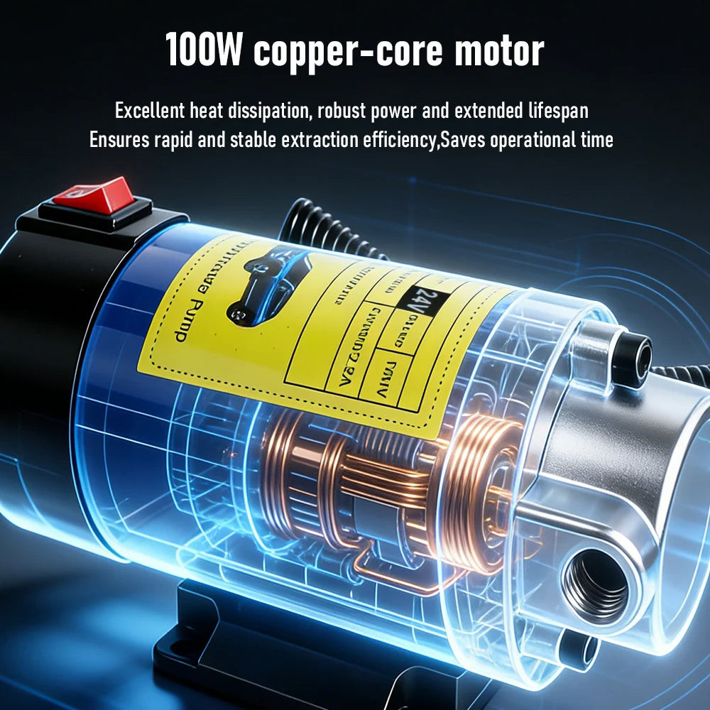 12V 24V Electric Oil Transfer Pump 1-4L/min Car Motor Oil Diesel Extractor Scavenge Suction Fluid Change Pump