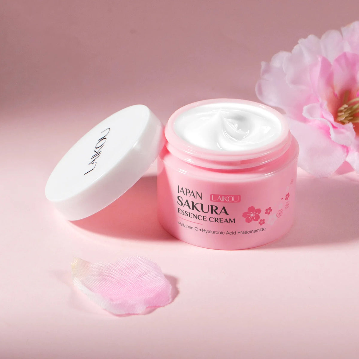 LAIKOU Japan Sakura Cream 25g Niacinamide Brightening Moisturizer Deep Hydration Repair Oil‑Control Gentle Nourishing Skin Care