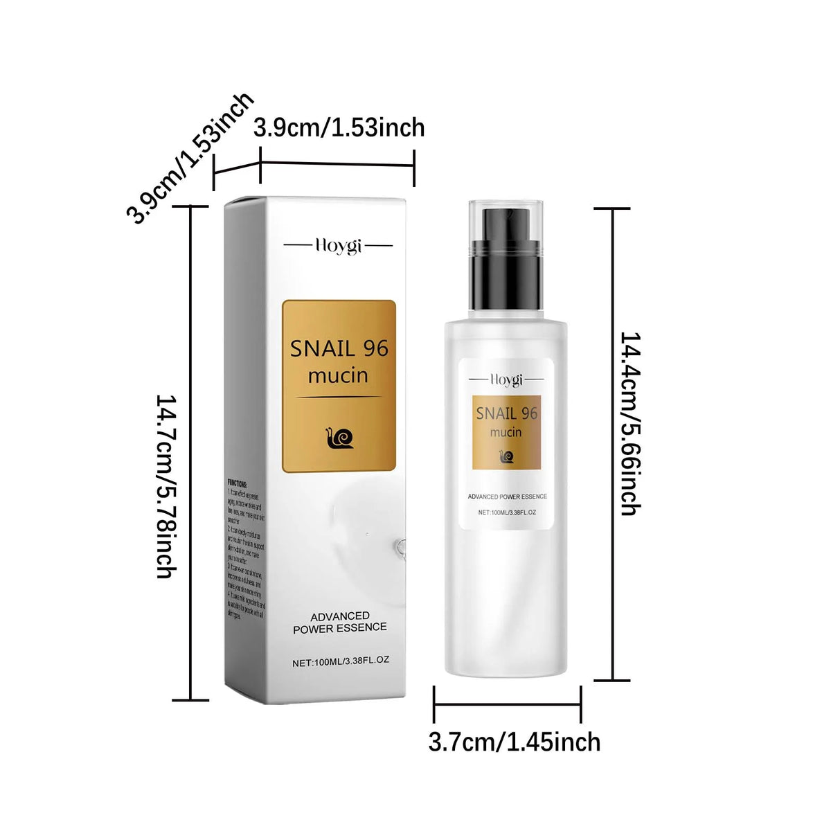 Precious Snail 96 Mucin Power Essence Smoothing Wrinkle Repairing Lift Firm Fade Fine Lines Brightening Skin Care Moisturizing