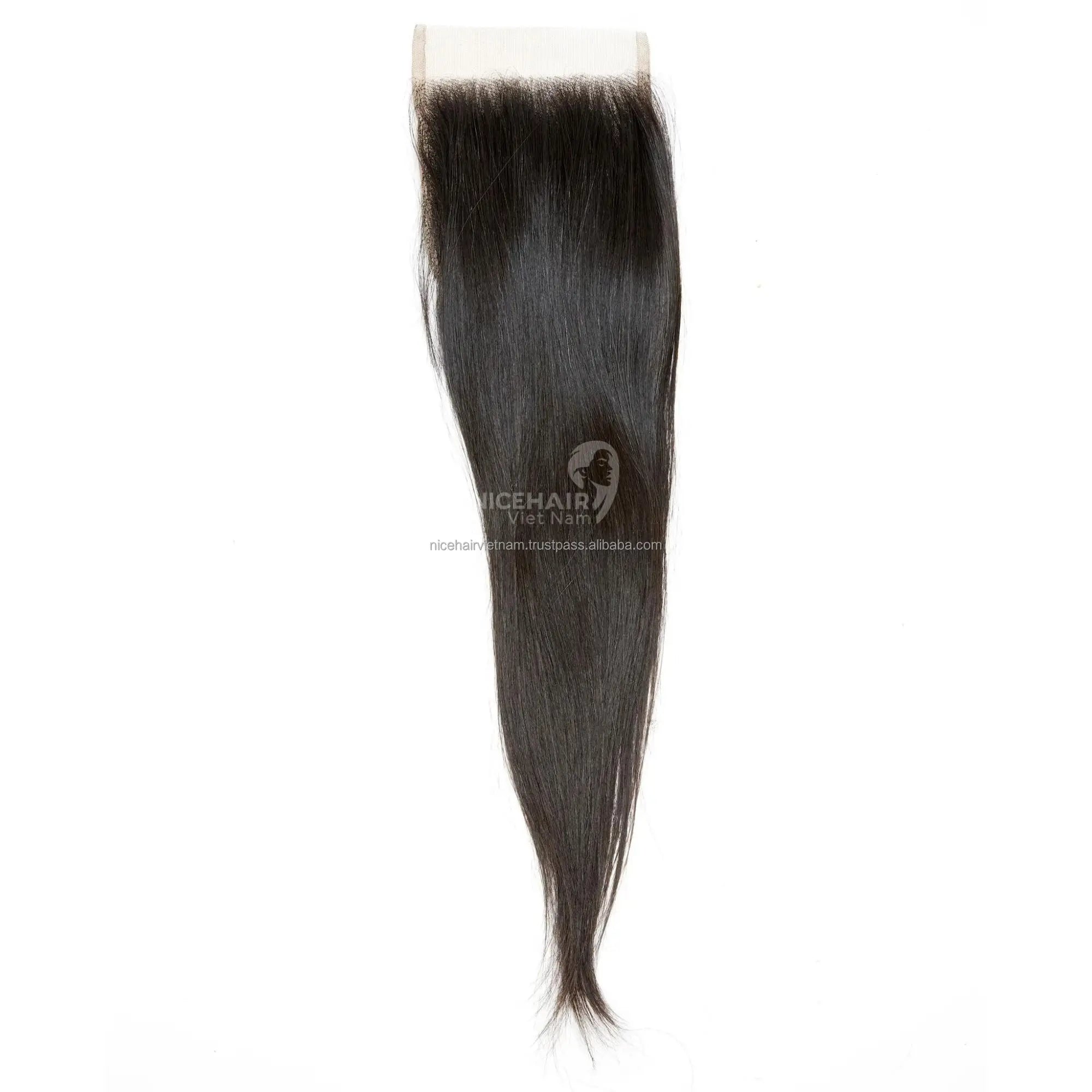 Human Hair Wigs Closure Lace 2"x6" Real Hair 100% Natural No Synthetic Wholesales Product Price Raw Hair Vietnamese Custom Color