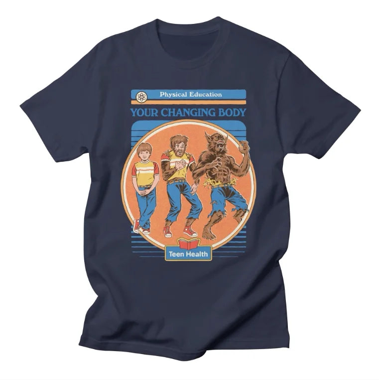 Classic Cartoon Anime, European and American Style Illustration, High Street Casual T-shirt, Men's and Women's Luxury  Top 2026