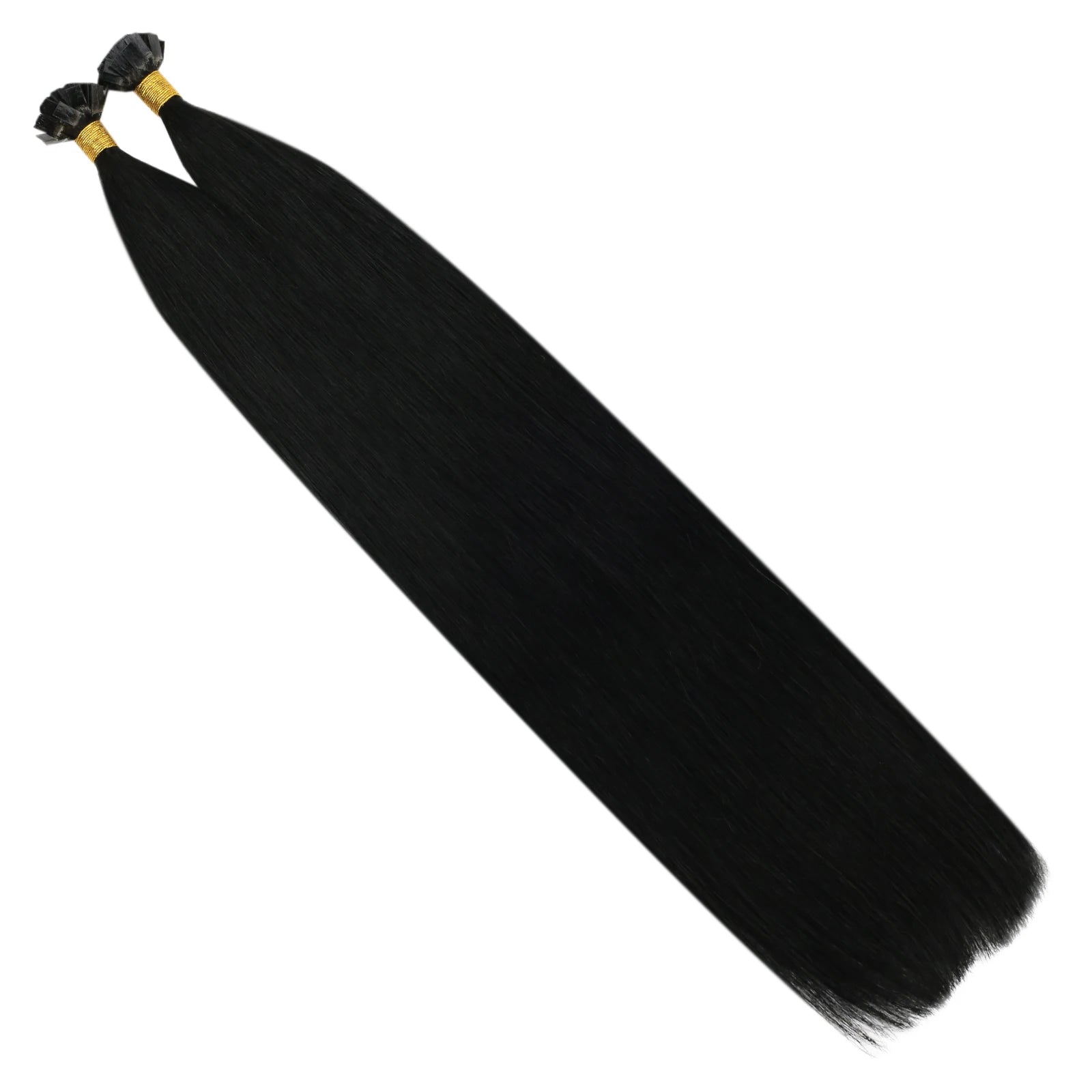 Ugeat Flat Tip Hair Extensions 14-24" Natural Straight Flat Tip Keratin Hair Extension 50/100g Remy Pre Bonded Hair Extensions