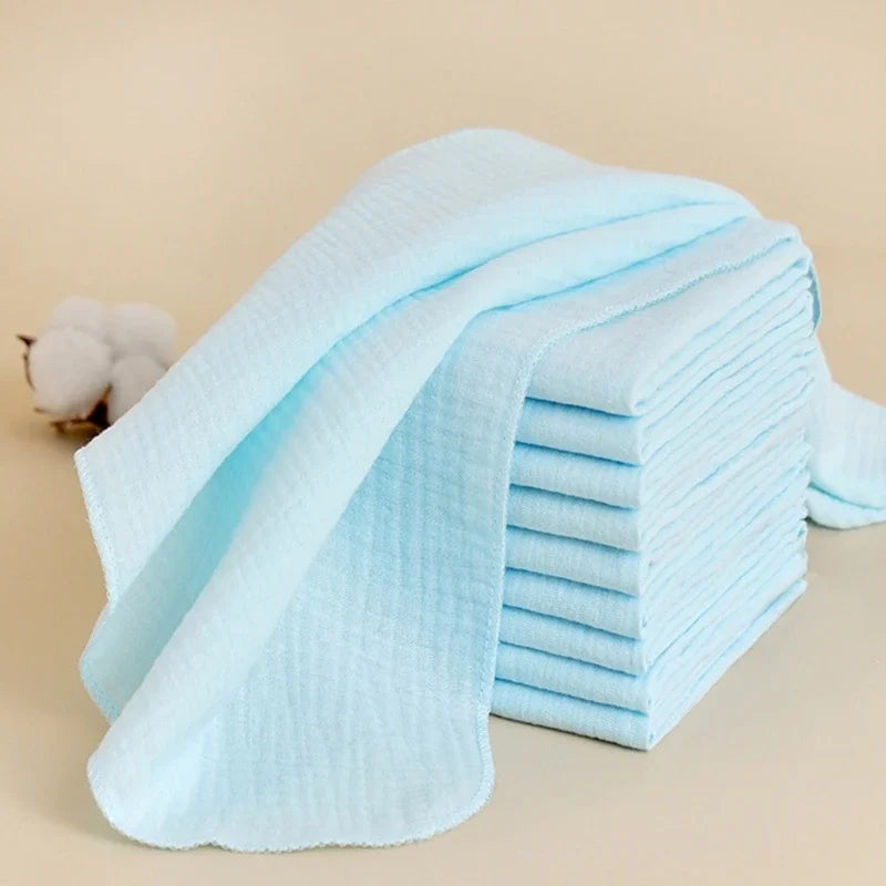 8Pcs Cotton Baby Gauze Diapers For Newborn Baby Nappy Changing 43x45cm Washable Reusable Double Layer Soft Baby Diapering Towels